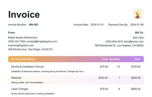 Wow Invoice screenshot 3