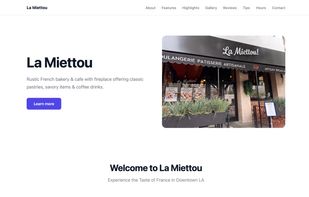 A ready site generated from a Google Maps business profile