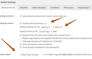 WP-Invoice screenshot 1