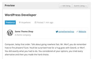 WP Job Manager screenshot 1