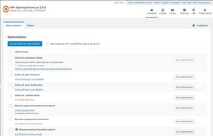 WP-Optimize screenshot 1