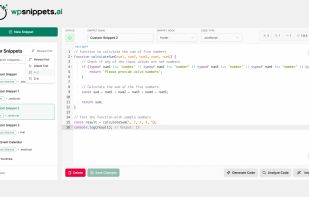 WP Snippets AI screenshot 2