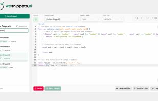 WP Snippets AI screenshot 1