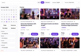 WP Super Events screenshot 1