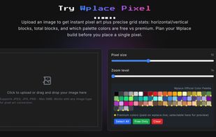 Wplace Pixel Converter screenshot 1
