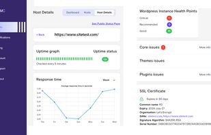 Dashboard - Host Details