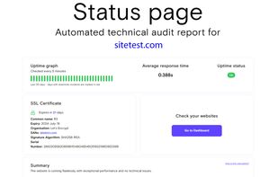 Public Status Page