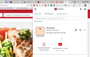 Expanded view of a single wrapper.