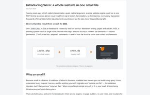 Wren CMS Article