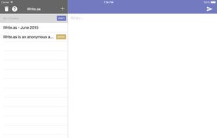 Write.as screenshot 3