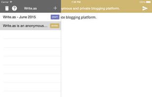Write.as screenshot 3