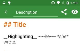 Writeily screenshot 1