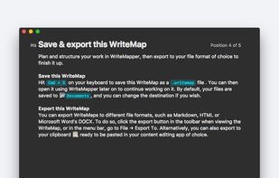 WriteMapper screenshot 2