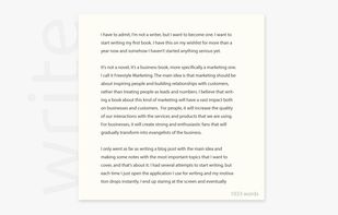 WriteNext screenshot 2