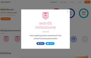 WriteNext screenshot 1