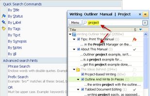 Writing Outliner screenshot 2