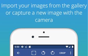 Crop and rotate images with our powerful editor
