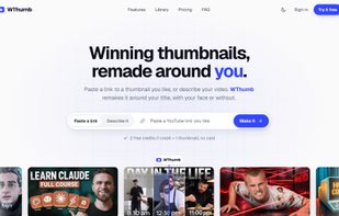 Paste a link to a thumbnail you like, or describe your video.