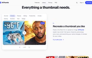 Recreate a thumbnail you like: the layout carries over, and everything you name changes.