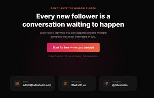 FollowToDM screenshot 3