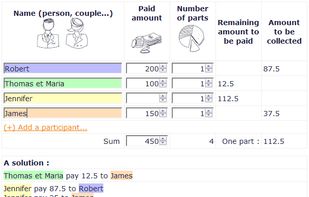 example with 4 participants