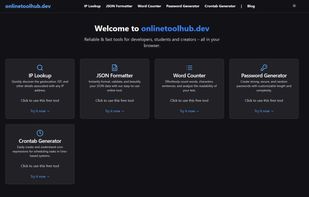 onlinetoolhub.dev screenshot 1