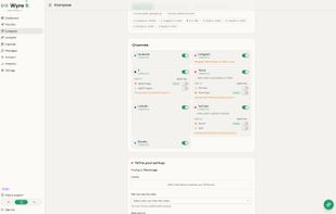 Write once, pick your platforms and accounts. One post goes to Facebook, Instagram, X, TikTok, LinkedIn, YouTube and Bluesky together — with per-platform character counts and a picker for extra profiles.