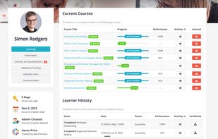 Track your employees as they complete training.