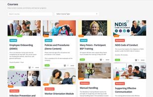 Home dashboard with ready-made modules