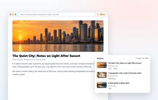Save X Articles for offline reading as self-contained HTML.