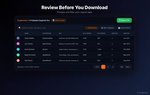 X Followers Exporter Pro screenshot 1