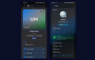 Profile and privacy settings: on-device keys, app lock, QR key verification