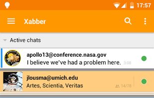 Xabber screenshot 1