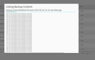 XCloner screenshot 2