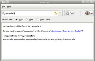 Xfce4 Dictionary screenshot 2