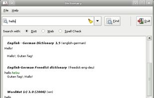 Xfce4 Dictionary screenshot 1