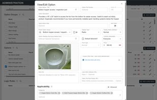 Admin interface