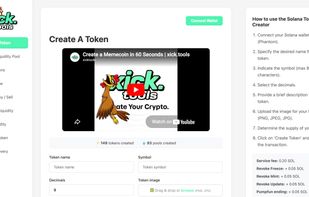 Create your own Solana token in seconds with custom name, symbol, supply, and image — no coding required.