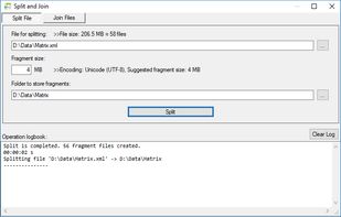 Split & join (very simple) with quite interesting properties