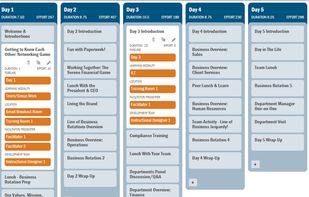 Expanding an activity to view tags
