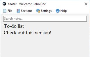 Main window with default look