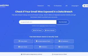 Search any email for known data breaches, no signup needed