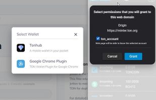 TON wallet blockchain DApp