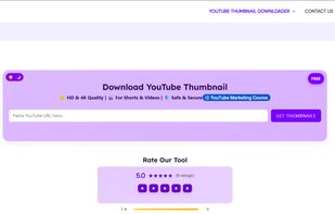 Picknar Download YouTube Thumbnail Interface