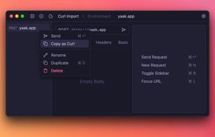 Copy any request as cURL