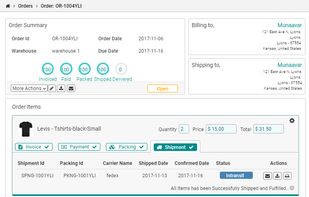 From Order placed to Order Shipped