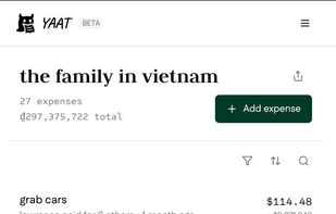 See all expenses the group has added