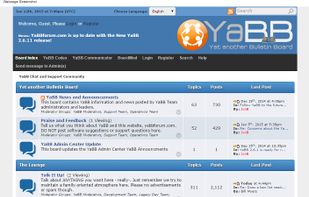 YaBB screenshot 1