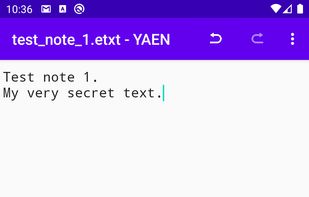 YAEN - Yet Another Encrypted Notepad screenshot 1