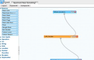 Yahoo! Pipes screenshot 1
